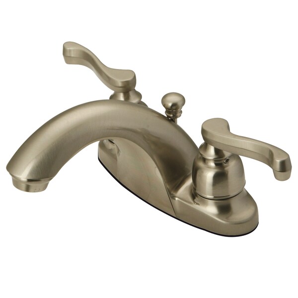 4" Centerset Bathroom Faucet, Brushed Nickel